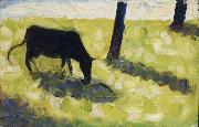 Georges Seurat, Vache noire dans un Pre